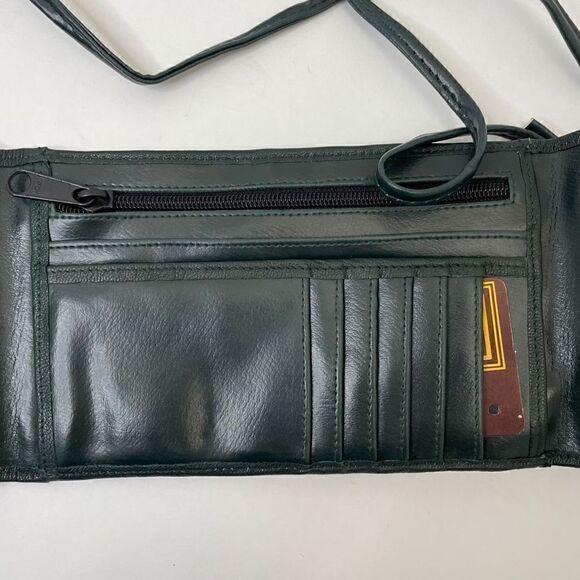 NEW! Bugatti| Leather |Vintage |Mini Clutch| Crossbody| Trifold - Picture 6 of 12